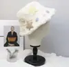 Sombrero de Pescador de Felpa con Estrella Nuevo Engrosado Cálido Protección para las Orejas Sombrero de Felpa de Color Liso a la Moda Sombrero de Cubo Hace que la Cara Sea Más Pequeña