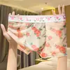 Roupa Íntima Masculina de Alta Qualidade, Malha Estampada de Seda Gelada Ultrafina, Respirável, Sem Costura, Shorts de Verão Que Podem Ser Usados Fora
