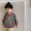 Moletom Infantil Estilo Coreano Roupas para Meninos 2026 Novo Tendência Primavera e Outono Design de Urso Blusa Soltinha para Bebê Meninas
