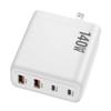 Cargador Rápido Gan de 140W Pd3.1 Enchufe Estándar de EE. UU. Soporta 28V5A Multi-Protocolo, Disponible en Blanco y Negro