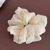 Scrunchie Bordado Estilo Coreano para Mulheres, de Alta Qualidade e Fashion, Elástico de Cabelo Elegante para Rabo de Cavalo Baixo, Acessório de Cabelo Elegante
