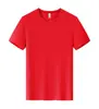 Camiseta de Manga Corta de Seda de Hielo de Secado Rápido para Hombres y Mujeres, Camiseta Holgada de Corte Ajustado, Cuello Redondo de Verano, Fresca y Transpirable, Ropa para Deportes de Equipo