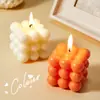 Vela Aromática Cubo de Rubik Sadoer Celebrar Fiesta Navideña Vela de Cumpleaños Colorida Comercio Exterior Transfronterizo Venta al por Mayor