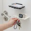 Porta Jabón de Plástico Estilo Ratán Creativo Montaje en Pared Sin Taladro para Baño con Drenaje