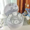 Serie de Lirios del Valle de la Suerte Transfronteriza Juego de Vajilla de Porcelana Hueso Platos, Platos y Tazas Vajilla para el Hogar Simple de Gama Alta Recomendación de Regalo