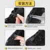 Envío Gratis 3mm Personas Perezosas Cordones sin Atar Hebilla Cilíndrica Blanco Negro Cordones sin Atar Cuerda Elástica para Cordones Par