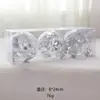 Natal 10cm Bola de Cristal Transparente Layout de Cena Interna Criativo de Feriado Bola de Natal Decoração Pendente