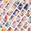 Juego de 36 Tarjetas de Citas Románticas Doradas, Materiales para Journaling Estilo Ins, Decoración de Pared, Postales de Bendición