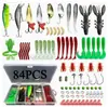 Set de aparejos de pesca con señuelo para pesca de señuelo transfronterizo, juego completo de señuelos blandos de lentejuelas, equipo de pesca para Amazon, TEMU, AliExpress