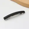 Pinza para el Cabello de Primavera Mate Simple y Elegante para Mujer, Pinza Cuadrada de Acero con Resorte de Color Sólido para Peinados Semirecogidos