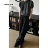 Pantalones Casuales de Alta Gama con Caída Estilo High Street Americano para Hombre 2026 Otoño Pierna Ancha Alargadores de Pierna Rectos Traje Pantalón de Moda