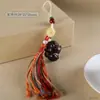 Sándalo Verde Doce Constelaciones Cadena para Teléfono Móvil Colgante para Bolso de Coche Colgante de Animal Pequeño Cordón Colgante Adorno de Borla de Colores