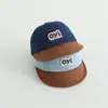 Gorra para niños primavera nueva bordado letra M gorra de béisbol para niños y niñas gorra parasol de viaje gorra para bebé