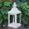 Suporte de Vela Retrô Europeu Lanterna à Prova de Vento Arte em Ferro Oca de Chão Mini Lanterna Estilo Casa Americana Ornamento de Iluminação para Caminho de Pátio