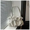 Bolsa Tote Casual da Moda Grande Capacidade Textura Simples Novo 2026 Pingente Fresco Personalizada Tendência de Ombro Único