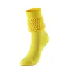 Calcetines Populares Transfronterizos para Mujer, Calcetines Deportivos Estilo Europeo y Americano con Suela de Toalla, Calcetines Holgados de Punto Grueso Retro, Calcetines Apilados