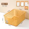BNBSSimples cesta de armazenamento multiuso, organizador de guarda-roupa, cesta organizadora de mesa para itens diversos domésticos e lanches