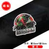 Pegatinas de Logo de Equipo de Superliga Emblema del Equipo de Fútbol Jiangsu Thirteen Tigers Pegatinas Magnéticas Reflectantes para Coche Calcomanías Decorativas para Coche