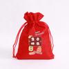 Fabricante en stock bolsa de la suerte bolsa con cordón rojo bolsa con cordón bolsa para dulces y snacks bolsa de regalo de Buenos Deseos bolsa de regalo para examen de ingreso a la preparatoria