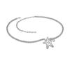 Cadena de cintura con diseño de estrella de mar para playa de verano, joyería de diamantes de imitación europeos y americanos, adornos de cintura de diamantes de moda para mujer