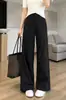 Calça casual de trabalho urbana! Calça casual de secagem rápida, toque fresco e proteção solar, com cintura alta, efeito emagrecedor e design de perna larga sob medida para mulheres.
