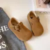 Sapatos infantis Birkenstock, sapatos para meninas, nova coleção primavera/outono/inverno 2026, sapatos de bebê originais de couro para meninos, sapatos casuais, sapatos de couro