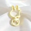 Llavero Giratorio de Conejo de Dibujos Animados en Color Macarrón Cierre de Langosta Colgante Hecho a Mano Cadena para Bolso Accesorios de Joyería DIY Venta al por Mayor