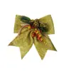 CY Atravessia de Fronteira Nova Decoração de Natal de Algodão Pérola com Pó Dourado Pinha Laço Decoração de Vitrine de Shopping Árvore de Natal