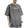 Camiseta de Algodón Puro de Manga Corta para Niños Talla Grande de Verano Marca de Moda Holgada Marca de Moda Holgada Combinación Versátil Manga Corta Cuello Redondo Mangas de Media Longitud de Moda