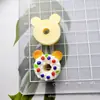 Accesorios de resina de oso de simulación de comida y juego de dibujos animados, hechos a mano, para bricolaje, carcasa de teléfono móvil, pasador de pelo, cuerda para el pelo, colgante para taza de agua, pegatinas de joyería