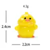 Miniatura de Resina Pato Amarelo Figura Fofa de Patinho Boneca DIY Decoração de Casa de Bonecas Acessórios de Carro para Desktop