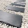 Losa de Piedra Azul Natural Peldaños de Jardín Césped Alfombrillas para Pies Peldaños de Paisajismo Baldosas para Suelo de Patio Piedras de Pavimentación Irregulares para Exteriores