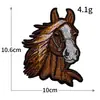 Parche de Tela con Cabeza de Animal Tigre Lobo Oso de Venta Caliente Etiqueta Decorativa de Tela para Exteriores Insignia para Ropa Bordado por Computadora Stock Listo Venta al por Mayor