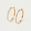 Artículo de moda más vendido transfronterizo europeo y americano S925 Plata de Ley Versátil Diseño Personalizado Simple Incrustado de Diamantes de Gama Alta Elegante Lujo Ligero Brazaletes para Oreja