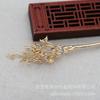 Accesorios de joyería de cobre que conservan el color hechos a mano DIY colgante chapado colgante 81 * 27MM Horquilla de flor de glicina corona para el cabello estilo antiguo B2844
