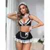 Lencería Sexy Estilo Nuevo Europeo y Americano, Falda Corta Sexy, Disfraz de Sirvienta para Juego de Rol, Comercio Exterior Transfronterizo Amazon
