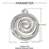 Pendente DIY de Coração de Diamante Esquilo Transfronteiriço Aço Inoxidável Colar de Trevo de Quatro Folhas Estrela de Oito Pontas Feminino Acessórios de Joias de Aço Titânio