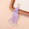 Borla de Cuentas de Arroz Brocado Song Accesorios de Joyería Accesorios para Ensartar Cuentas Hechos a Mano Llavero Semicabado Colgante Decoración de Bolso