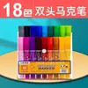 Set de Marcadores de Color al Óleo Snier 40 Colores Colores Clásicos 12 Colores Dibujo para Estudiantes Niños Marcadores de Doble Punta