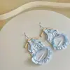 Saia Salopete Azul Roupa Pet para Teddy, Lulu da Pomerânia, Roupas de Cachorro de Algodão, Roupas de Gato, Bichon, Maltês Roupas de Verão