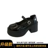 Zapatos de plataforma retro estilo francés negros para mujer, nueva colección primavera/otoño 2026, estilo Mary Jane de invierno, perfectos con vestidos, zapatos planos de punta baja