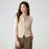 Chaqueta de punto con cremallera y corte ajustado que realza la figura, capa base de hilo Kangsaaini 35% cachemir, con capucha, color liso, cárdigan tejido