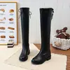 Botas Largas para Niña 2026 Otoño/Invierno Nueva Moda Estilo Británico Forradas de Borrego Cálidas Botas Altas para Niñas Pequeñas
