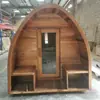 Sauna a vapor para suor ao ar livre de fábrica, sala de sauna infravermelha distante, sala de ondas de luz, sala de sauna de engenharia para decoração