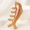 [Modelo Popular de Celebridad de Internet] Peine Masajeador de Cabeza, Peine Raspador de Terapia de Cabeza de Delfín, Peine de Terapia de Meridianos para Masaje del Cuero Cabelludo de Dientes Anchos