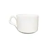 Taza de Café Taza de Té de la Tarde Taza de Té de Flores Taza de Desayuno Taza de Leche Juego Plato Cerámico Simple Blanco Puro con Cuchara