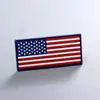Vendas Diretas da Fábrica Bandeira Americana Velcro Plástico Macio Etiqueta Mochila Roupas Adesivos Decorativos Acessórios Etiqueta de Couro Emblemas