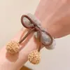 Novo Laço de Pelúcia para Cabelo Outono e Inverno Elástico para Cabelo para Mulheres Alta Elasticidade Corda de Cabelo Ins Acessório de Cabelo Fofo