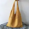 Bolso para mujer estilo coreano chic retro hueco nuevo bolso de mano bolso de hombro bolso de punto bolso de hilo transfronterizo bolso grande