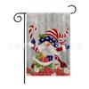 Bandera de jardín navideña transfronteriza de Amazon, Papá Noel, coche rojo, muñeco de nieve, venta directa de fábrica